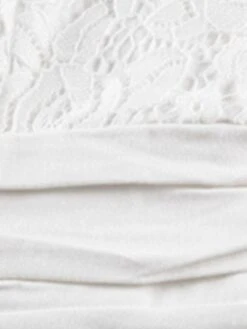 Women's Party Dress Lace Dress Homecoming Dress Midi Dress White Short Sleeve Pure Color Lace Summer Spring V Neck Stylish Party Wedding Guest Spring Dress 2023 S M L XL XXL 3XL -Tesla Style lfzypf1660535343536