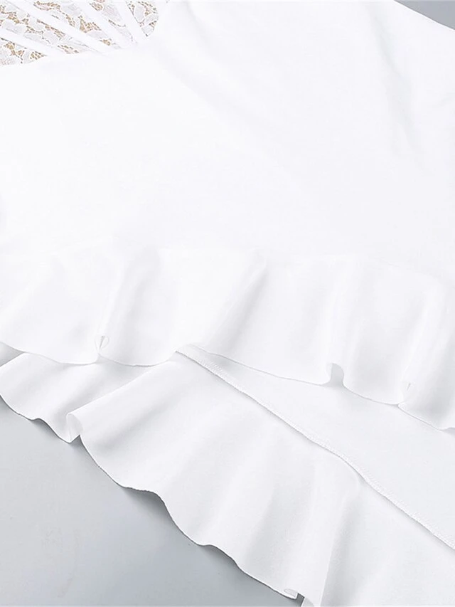 Women's Prom Dress Party Dress Corset Dress Long Dress Maxi Dress White Sleeveless Pure Color Lace Spring Fall Winter Spaghetti Strap Fashion Birthday Evening Party Wedding Guest 2023 S M L 15 Women's Prom Dress Party Dress Corset Dress Long Dress Maxi Dress White Sleeveless Pure Color Lace Spring Fall Winter Spaghetti Strap Fashion Birthday Evening Party Wedding Guest 2023 S M L - Image 13