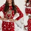 Women‘s Christmas Sweater Dress Winter Dress Sheath Dress Red Long Sleeve Animal Snowman Print Winter Fall Crew Neck Stylish Modern Winter Dress Fall Dress 2022 S M L XL -Tesla Style lhkoau1668087599412