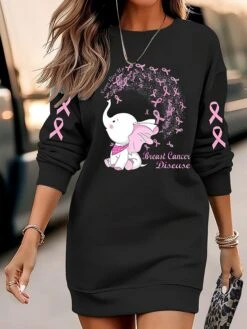 Women's Casual Dress Sweatshirt Dress Winter Dress Galaxy Print Crew Neck Mini Dress Fashion Streetwear Outdoor Daily Long Sleeve Loose Fit Black Fall Winter S M L XL XXL