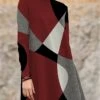 Women's Work Dress Casual Dress Swing Dress Fashion Winter Dress Daily Mini Dress Print Turtleneck Long Sleeve Geometric Color Block Regular Fit Yellow Wine Red Fall Winter S M L XL XXL 2 Women's Work Dress Casual Dress Swing Dress Fashion Winter Dress Daily Mini Dress Print Turtleneck Long Sleeve Geometric Color Block Regular Fit Yellow Wine Red Fall Winter S M L XL XXL -Tesla Style lmjhtc1694490787955