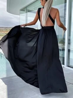 Women's Party Dress Homecoming Dress Satin Dress Pink Dress Long Dress Maxi Dress Black Light Green Wine Sleeveless Pure Color Lace Up Summer Spring Fall V Neck Fashion Evening Party Wedding Guest 27 Women's Party Dress Homecoming Dress Satin Dress Pink Dress Long Dress Maxi Dress Black Light Green Wine Sleeveless Pure Color Lace Up Summer Spring Fall V Neck Fashion Evening Party Wedding Guest -Tesla Style lqcvhi1685586735196