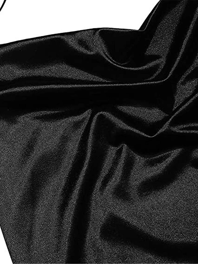 Women's Party Dress Cocktail Dress Satin Dress Mini Dress Black White Champagne Sleeveless Pure Color Backless Spring Fall Winter Spaghetti Strap Fashion Winter Dress Wedding Guest Vacation 2023 S M 9 Women's Party Dress Cocktail Dress Satin Dress Mini Dress Black White Champagne Sleeveless Pure Color Backless Spring Fall Winter Spaghetti Strap Fashion Winter Dress Wedding Guest Vacation 2023 S M - Image 7