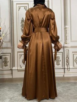 Women's Long Dress Maxi Dress Party Dress Casual Dress Satin Dress Pure Color Fashion Streetwear Outdoor Daily Holiday Lace Up Ruched Long Sleeve Stand Collar Dress Loose Fit Black Royal Blue Purple 19 Women's Long Dress Maxi Dress Party Dress Casual Dress Satin Dress Pure Color Fashion Streetwear Outdoor Daily Holiday Lace Up Ruched Long Sleeve Stand Collar Dress Loose Fit Black Royal Blue Purple -Tesla Style lrggfy1679455515994