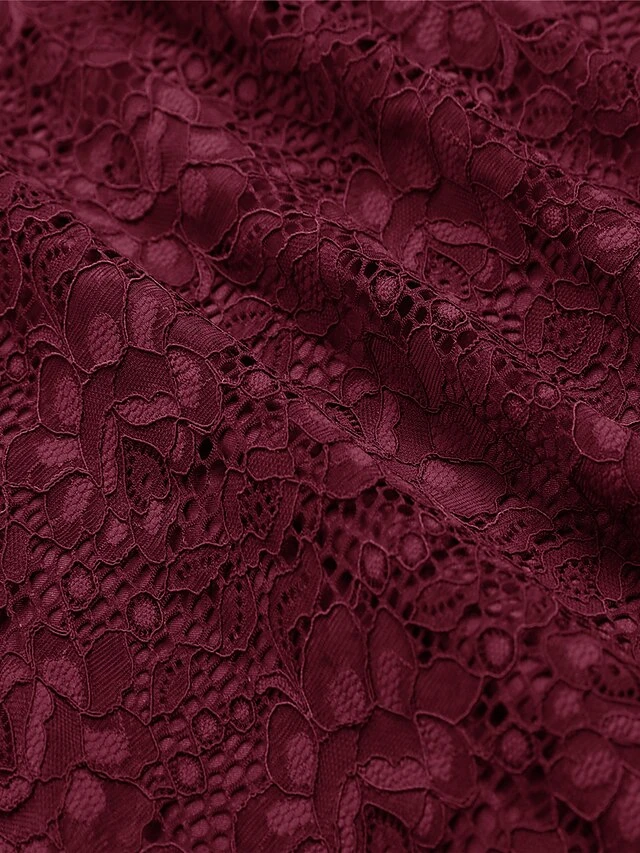 Women's Party Dress Lace Dress Cocktail Dress Midi Dress Wine Navy Blue Sleeveless Pure Color Backless Spring Fall Winter Off Shoulder Fashion Winter Dress Wedding Guest Vacation 2023 S M L XL XXL 4 Women's Party Dress Lace Dress Cocktail Dress Midi Dress Wine Navy Blue Sleeveless Pure Color Backless Spring Fall Winter Off Shoulder Fashion Winter Dress Wedding Guest Vacation 2023 S M L XL XXL - Image 2