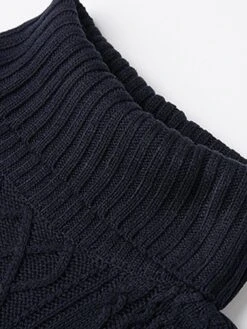 Women's Sweater Dress Jumper Dress Winter Dress Mini Dress Warm Plain Outdoor Daily Holiday Vacation Turtleneck Long Sleeve 2023 Loose Fit White Wine Blue M L XL XXL 3XL -Tesla Style ltmcoz1697711250384