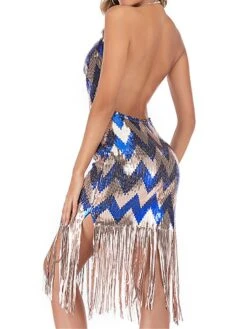 Women‘s Party Dress Fringe Dress Sequin Dress Midi Dress Blue Sleeveless Striped Sequins Sparkly Glitter Spring Fall Winter Halter Neck Fashion Wedding Guest Birthday Vacation Slim 2023 S M L 9 Women‘s Party Dress Fringe Dress Sequin Dress Midi Dress Blue Sleeveless Striped Sequins Sparkly Glitter Spring Fall Winter Halter Neck Fashion Wedding Guest Birthday Vacation Slim 2023 S M L -Tesla Style meycij1692857969138