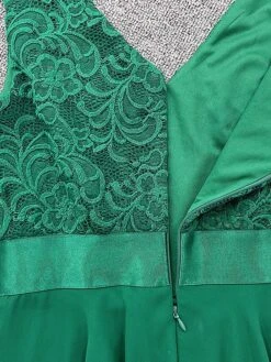 Women's Party Dress Lace Dress Cocktail Dress Midi Dress Black Green Sleeveless Pure Color Lace Fall Winter Autumn V Neck Fashion Vacation 2023 S M L XL XXL -Tesla Style mhhmgq1693535465851