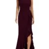 Women's Party Dress Sheath Dress Long Dress Maxi Dress Black Wine Navy Blue Sleeveless Pure Color Ruffle Summer Spring Fall Crew Neck Party Evening Party 2023 S M L XL 2XL -Tesla Style mkjcpm1672399573458