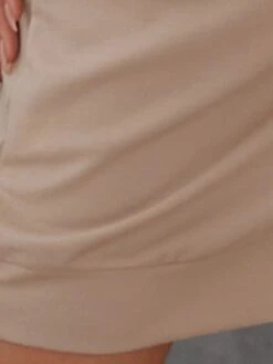 Women's Work Dress Casual Dress White Dress Fashion Daily Workfashion Mini Dress Patchwork Crew Neck Long Sleeve Plain Loose Fit White Khaki Fall Winter S M L XL -Tesla Style mlrayy1695635220796