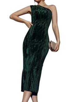 Women's Party Dress Velvet Dress Cocktail Dress Midi Dress Wine Dark Green Sleeveless Pure Color Split Spring Fall Winter One Shoulder Fashion Birthday Wedding Guest Vacation 2023 S M L XL 14 Women's Party Dress Velvet Dress Cocktail Dress Midi Dress Wine Dark Green Sleeveless Pure Color Split Spring Fall Winter One Shoulder Fashion Birthday Wedding Guest Vacation 2023 S M L XL -Tesla Style mmaqcn1692858600133