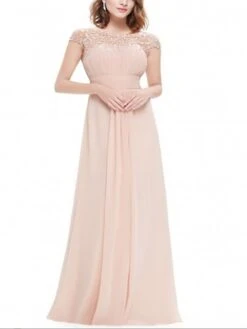 Women's Party Dress Chiffon Dress Long Dress Maxi Dress Black Wine Royal Blue Short Sleeve Pure Color Lace Summer Crew Neck Fashion 2023 S M L XL XXL 12 Women's Party Dress Chiffon Dress Long Dress Maxi Dress Black Wine Royal Blue Short Sleeve Pure Color Lace Summer Crew Neck Fashion 2023 S M L XL XXL -Tesla Style mnizty1664438871244