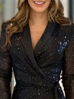 Women‘s Prom Dress Party Dress Sequin Dress Homecoming Dress Black Dress Mini Dress Long Sleeve Pure Color Lace Up Summer Spring Fall V Neck Fashion Office Evening Party Summer Dress 2023 8 Women‘s Prom Dress Party Dress Sequin Dress Homecoming Dress Black Dress Mini Dress Long Sleeve Pure Color Lace Up Summer Spring Fall V Neck Fashion Office Evening Party Summer Dress 2023 -Tesla Style mswrnq1678347150317