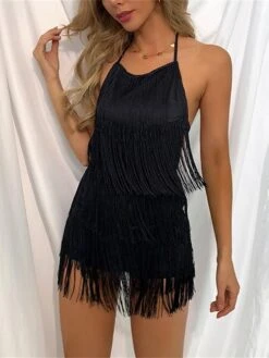 Women's Party Dress Fringe Dress Homecoming Dress Mini Dress Black White Wine Sleeveless Pure Color Tassel Fringe Spring Fall Winter Halter Neck Fashion Wedding Guest Birthday Vacation Slim 2023 S M 29 Women's Party Dress Fringe Dress Homecoming Dress Mini Dress Black White Wine Sleeveless Pure Color Tassel Fringe Spring Fall Winter Halter Neck Fashion Wedding Guest Birthday Vacation Slim 2023 S M -Tesla Style muyvrp1693535325400