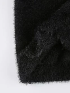 Women's Sweater Dress Winter Dress Jumper Dress Mini Dress Ruched Outdoor Street Daily Active Fashion V Neck Long Sleeve 2023 Slim Black Brown Color S M L Size -Tesla Style ndzsss1692862204114