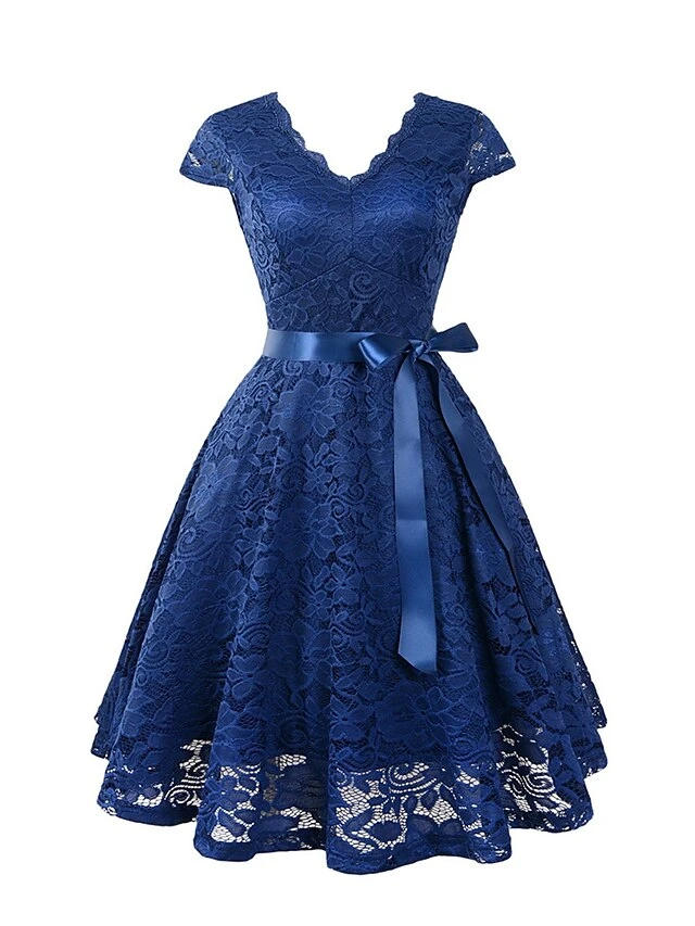 Women‘s Homecoming Party Dress Wedding Guest Dress Knee Length Dress Black Pink Navy Blue Beige Short Sleeve Pure Color Backless Lace Spring Summer Strapless Party Elegant Party Slim 2022 S M L XL XXL 3 Women‘s Homecoming Party Dress Wedding Guest Dress Knee Length Dress Black Pink Navy Blue Beige Short Sleeve Pure Color Backless Lace Spring Summer Strapless Party Elegant Party Slim 2022 S M L XL XXL