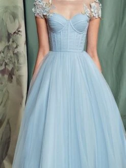 Women's Party Dress Corset Dress Homecoming Dress Midi Dress Light Blue Short Sleeve Pure Color Lace Summer Spring Boat Neck Fashion Birthday Wedding Guest Vacation Slim 2023 S M L XL -Tesla Style njsuiz1677922184294