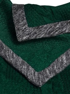 Women‘s Sweater Dress Winter Dress Green Black Wine Red Gray Long Sleeve Button Winter Fall Turtleneck Casual L XL XXL 3XL 4XL 5XL -Tesla Style nkfrvr1631266018710