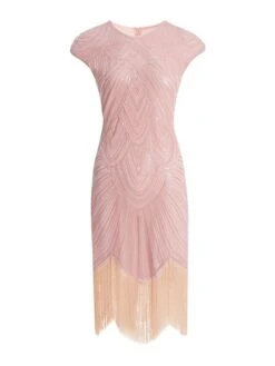 Women‘s Halloween Dress Party Dress Fringe Dress Sequin Dress Midi Dress Silver Black White Sleeveless Floral Sequins Summer Spring Fall Crew Neck Party Party Summer Dress 2023 XS S M L XL XXL -Tesla Style ogrbmt1646805944113