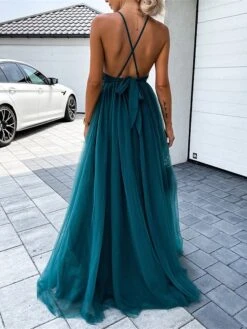 Women's Prom Dress Party Dress Lace Dress Long Dress Maxi Dress Pink Green Sleeveless Pure Color Lace Summer Spring Fall Spaghetti Strap Fashion Birthday Evening Party Wedding Guest 2023 S M L XL -Tesla Style ohmvcz1677036833974