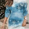 Women's Christmas Casual Dress Sweatshirt Dress Mini Dress Warm Fashion Outdoor Vacation Crew Neck Print Print Loose Fit Black Red Blue S M L XL XXL 1 Women's Christmas Casual Dress Sweatshirt Dress Mini Dress Warm Fashion Outdoor Vacation Crew Neck Print Print Loose Fit Black Red Blue S M L XL XXL -Tesla Style okbimo1695365441384