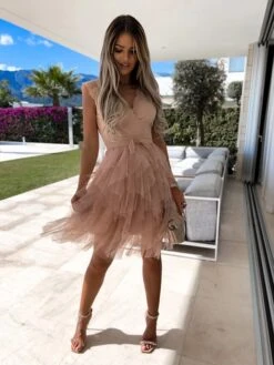 Women's Party Dress Lace Dress Homecoming Dress Midi Dress Black White Pink Sleeveless Pure Color Lace Summer Spring V Neck Vacation Vacation Spring Dress Slim 2023 S M L XL -Tesla Style okhrom1678073211343