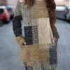 Women's Casual Dress Sweatshirt Dress Mini Dress Warm Fashion Outdoor Vacation Going Out Crew Neck Pocket Print Geometric Loose Fit Yellow Blue Orange S M L XL XXL 1 Women's Casual Dress Sweatshirt Dress Mini Dress Warm Fashion Outdoor Vacation Going Out Crew Neck Pocket Print Geometric Loose Fit Yellow Blue Orange S M L XL XXL -Tesla Style opbzjf1694590954954