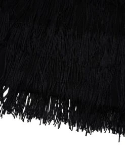 Women‘s Cocktail Party Dress Homecoming Dress Wedding Guest Dress Fringe Dress Mini Dress Black Sleeveless Pure Color Tassel Fringe Spring Summer Spaghetti Strap Hot Date 2023 S M L XL -Tesla Style oxaefx1677574999503
