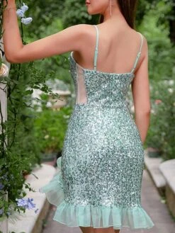 Women‘s Party Dress Sequin Dress Homecoming Dress Mini Dress Green Sleeveless Pure Color Sparkly Glitter Sequins Spring Fall Winter Spaghetti Strap Fashion Wedding Guest Birthday Vacation Slim 7 Women‘s Party Dress Sequin Dress Homecoming Dress Mini Dress Green Sleeveless Pure Color Sparkly Glitter Sequins Spring Fall Winter Spaghetti Strap Fashion Wedding Guest Birthday Vacation Slim -Tesla Style pdttbh1692786642887