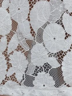 Women's Work Dress Lace Dress Black Dress Fashion Midi Dress Lace Pocket Crew Neck Long Sleeve Plain Loose Fit Black White Pink Fall M L XL XXL 3XL -Tesla Style pecmrz1693281270672