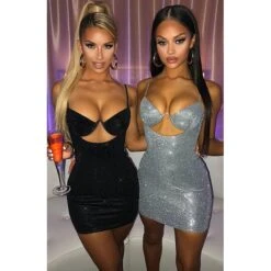 Women's Party Dress Sequin Dress Sheath Dress Mini Dress Black Pink Gray Sleeveless Pure Color Sequins Spring Summer V Neck Hot Party Slim 2023 S M L XL 21 Women's Party Dress Sequin Dress Sheath Dress Mini Dress Black Pink Gray Sleeveless Pure Color Sequins Spring Summer V Neck Hot Party Slim 2023 S M L XL -Tesla Style piztmb1676626399078