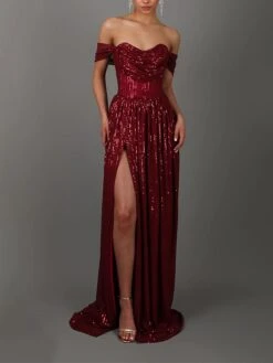 Women's Prom Dress Party Dress Sequin Dress Long Dress Maxi Dress Pink Wine Blue Short Sleeve Pure Color Sequins Summer Spring Off Shoulder Party Wedding Guest Birthday Evening Party Slim 2023 S M L 25 Women's Prom Dress Party Dress Sequin Dress Long Dress Maxi Dress Pink Wine Blue Short Sleeve Pure Color Sequins Summer Spring Off Shoulder Party Wedding Guest Birthday Evening Party Slim 2023 S M L -Tesla Style pkpqtl1676614584219