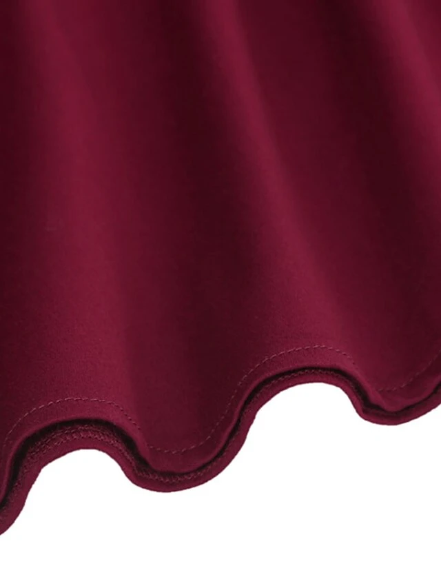 Women‘s Party Dress Wedding Guest Dress Lace Dress Swing Dress Midi Dress Wine Navy Blue Short Sleeve Pure Color Lace Spring Summer V Neck Party Party Spring Dress 2022 S M L XL XXL 12 Women‘s Party Dress Wedding Guest Dress Lace Dress Swing Dress Midi Dress Wine Navy Blue Short Sleeve Pure Color Lace Spring Summer V Neck Party Party Spring Dress 2022 S M L XL XXL - Image 10