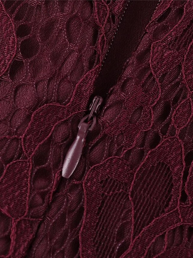 Women‘s Party Dress Lace Dress Knee Length Dress Pink Red Wine Dark Blue Red White Black Sleeveless Pure Color Lace Spring Summer Crew Neck Elegant 2022 XS S M L XL XXL XXXL 18 Women‘s Party Dress Lace Dress Knee Length Dress Pink Red Wine Dark Blue Red White Black Sleeveless Pure Color Lace Spring Summer Crew Neck Elegant 2022 XS S M L XL XXL XXXL - Image 16