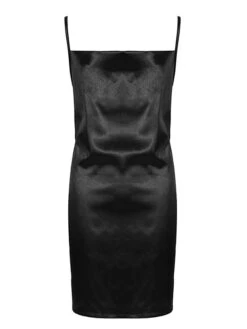 Women‘s Party Dress Satin Dress Sheath Dress Cocktail Party Club Mini Dress Party Hot Spaghetti Strap Sleeveless Backless 2023 Regular Fit Black Champagne Wine Pure Color S M L XL 2XL -Tesla Style qbrpdx1672828175626