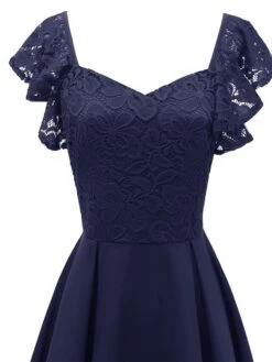Women‘s Party Dress Wedding Guest Dress Lace Dress Swing Dress Midi Dress Wine Navy Blue Short Sleeve Pure Color Lace Spring Summer V Neck Party Party Spring Dress 2022 S M L XL XXL 15 Women‘s Party Dress Wedding Guest Dress Lace Dress Swing Dress Midi Dress Wine Navy Blue Short Sleeve Pure Color Lace Spring Summer V Neck Party Party Spring Dress 2022 S M L XL XXL -Tesla Style qcqouk1631505764438