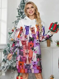 Women's Casual Dress Hoodie Dress Mini Dress Warm Fashion Outdoor Christmas Holiday Hoodie Print Animal Loose Fit Yellow Blue Purple S M L XL XXL 10 Women's Casual Dress Hoodie Dress Mini Dress Warm Fashion Outdoor Christmas Holiday Hoodie Print Animal Loose Fit Yellow Blue Purple S M L XL XXL -Tesla Style qedxso1696942507361
