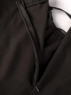 Women‘s Halloween Dress Retro Gothic Vintage Dress Midi Dress Party Outdoor Lace Up Drawstring Plain Square Neck Sleeveless Loose Fit Summer Spring 2023 Black S M L XL -Tesla Style qfodpv1677217638912