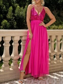 Women's Sequin Dress Swing Dress Slip Dress Long Dress Maxi Dress Purple Fuchsia Dark Blue Sleeveless Pure Color Sequins Summer Spring Spaghetti Strap Party Wedding Guest Evening Party Slim 2023 S M 22 Women's Sequin Dress Swing Dress Slip Dress Long Dress Maxi Dress Purple Fuchsia Dark Blue Sleeveless Pure Color Sequins Summer Spring Spaghetti Strap Party Wedding Guest Evening Party Slim 2023 S M -Tesla Style qkuqji1675160235197