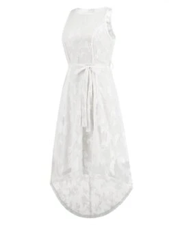 Women's Party Dress Lace Dress Homecoming Dress Midi Dress White Pink Red Sleeveless Pure Color Lace Up Summer Spring Crew Neck Fashion Wedding Guest Vacation 2023 S M L XL 2XL 41 Women's Party Dress Lace Dress Homecoming Dress Midi Dress White Pink Red Sleeveless Pure Color Lace Up Summer Spring Crew Neck Fashion Wedding Guest Vacation 2023 S M L XL 2XL -Tesla Style qlcixy1678342916521
