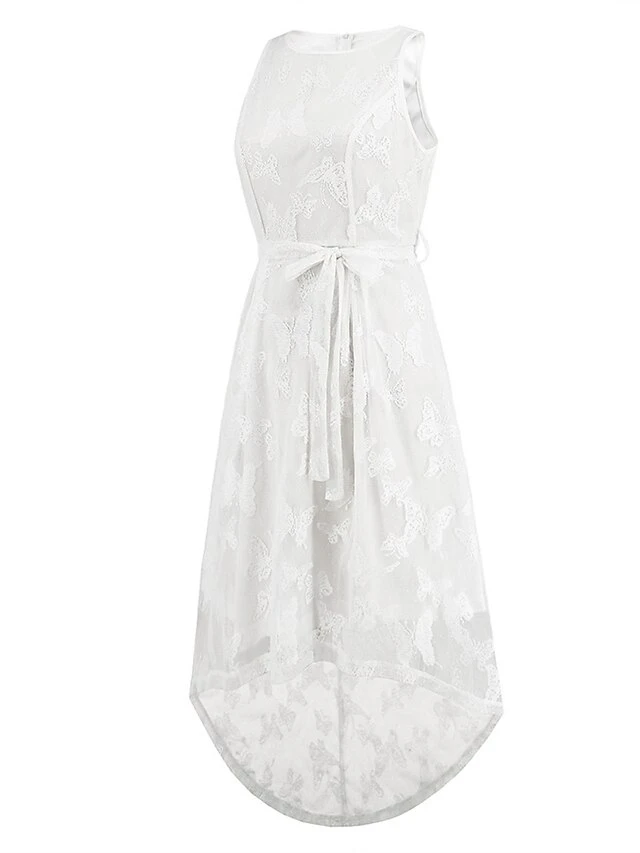 Women's Party Dress Lace Dress Homecoming Dress Midi Dress White Pink Red Sleeveless Pure Color Lace Up Summer Spring Crew Neck Fashion Wedding Guest Vacation 2023 S M L XL 2XL 22 Women's Party Dress Lace Dress Homecoming Dress Midi Dress White Pink Red Sleeveless Pure Color Lace Up Summer Spring Crew Neck Fashion Wedding Guest Vacation 2023 S M L XL 2XL - Image 20