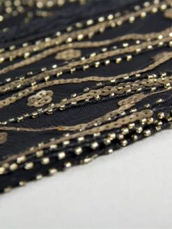 Women‘s Halloween Dress Party Dress Fringe Dress Sequin Dress Midi Dress Green Black Gold Short Sleeve Striped Sequins Spring Fall Crew Neck 1920s Party 2023 Style M L XL XXL 3XL -Tesla Style qpldqg1660818766965