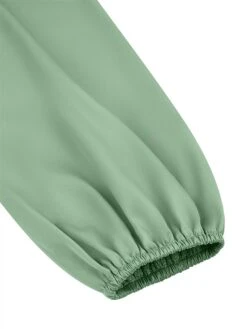 Women's Party Dress Cocktail Dress Satin Dress Midi Dress Champagne Brown Green Long Sleeve Pure Color Ruched Fall Winter Autumn Shirt Collar Fashion Wedding Guest Birthday Vacation 2023 S M L XL -Tesla Style qtmmvx1693558735659