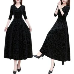 Women's Velvet Dress Homecoming Dress Empire Waist Dresses Long Dress Maxi Dress Black Wine Blue Long Sleeve Pure Color Ruched Spring Fall Winter V Neck Stylish Winter Dress Evening Party Wedding 25 Women's Velvet Dress Homecoming Dress Empire Waist Dresses Long Dress Maxi Dress Black Wine Blue Long Sleeve Pure Color Ruched Spring Fall Winter V Neck Stylish Winter Dress Evening Party Wedding -Tesla Style quhvcv1677848501442