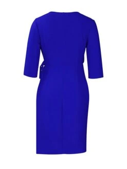 Women's Party Dress Cocktail Dress Wedding Guest Dress Midi Dress Black Red Royal Blue Half Sleeve Pure Color Ruched Fall Winter Autumn V Neck Fashion Winter Dress Wedding Guest Vacation 2023 S M L 25 Women's Party Dress Cocktail Dress Wedding Guest Dress Midi Dress Black Red Royal Blue Half Sleeve Pure Color Ruched Fall Winter Autumn V Neck Fashion Winter Dress Wedding Guest Vacation 2023 S M L -Tesla Style qxtwjk1697772830942