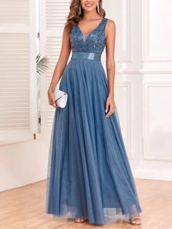 Women‘s Prom Dress Party Dress Sequin Dress Long Dress Maxi Dress Blue Sleeveless Pure Color Sparkly Glitter Sequins Fall Winter Autumn V Neck Fashion Wedding Guest Birthday Evening Party 2023 15 Women‘s Prom Dress Party Dress Sequin Dress Long Dress Maxi Dress Blue Sleeveless Pure Color Sparkly Glitter Sequins Fall Winter Autumn V Neck Fashion Wedding Guest Birthday Evening Party 2023 -Tesla Style qybmun1693535467696