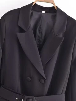 Women's Work Dress Blazer Dress Semi Formal Dress Fashion Office Daily Workfashion Mini Dress Button Pocket Shirt Collar Long Sleeve Plain Loose Fit Black Green Fall S M L 18 Women's Work Dress Blazer Dress Semi Formal Dress Fashion Office Daily Workfashion Mini Dress Button Pocket Shirt Collar Long Sleeve Plain Loose Fit Black Green Fall S M L -Tesla Style raeuzr1695030986391