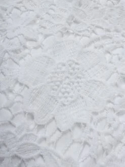 Women‘s Party Dress Wedding Guest Dress Lace Dress White Dress Knee Length Dress White 3/4 Length Sleeve Pure Color Lace Fall Spring Summer Crew Neck Party Party Vacation 2022 S M L XL -Tesla Style rbfhpr1681717746163