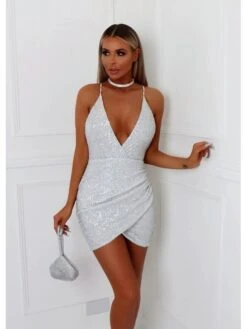 Women's Party Dress Sequin Dress Homecoming Dress Mini Dress Silver Sleeveless Pure Color Sequins Summer Spring Fall Spaghetti Strap Stylish Party Birthday Vacation Slim 2023 S M L XL XXL 8 Women's Party Dress Sequin Dress Homecoming Dress Mini Dress Silver Sleeveless Pure Color Sequins Summer Spring Fall Spaghetti Strap Stylish Party Birthday Vacation Slim 2023 S M L XL XXL -Tesla Style rdrugw1599125627309