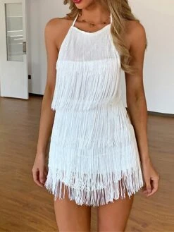 Women's Party Dress Fringe Dress Homecoming Dress Mini Dress Black White Wine Sleeveless Pure Color Tassel Fringe Spring Fall Winter Halter Neck Fashion Wedding Guest Birthday Vacation Slim 2023 S M 24 Women's Party Dress Fringe Dress Homecoming Dress Mini Dress Black White Wine Sleeveless Pure Color Tassel Fringe Spring Fall Winter Halter Neck Fashion Wedding Guest Birthday Vacation Slim 2023 S M -Tesla Style rhotxe1693535322822